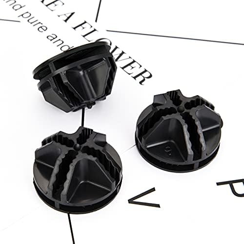 Jovitec 48 Pieces ABS Cube Connectors for Wire Storage Organizer, Black - Image 3