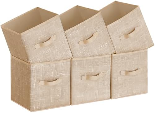 SONGMICS Storage Cubes, Set of 6, 11-Inch Foldable Closet Organizers by Unknown