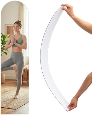 Leinuosen Full Length Acrylic Wall Mirror,Self Adhesive, 40" x 10", Arched by Leinuosen