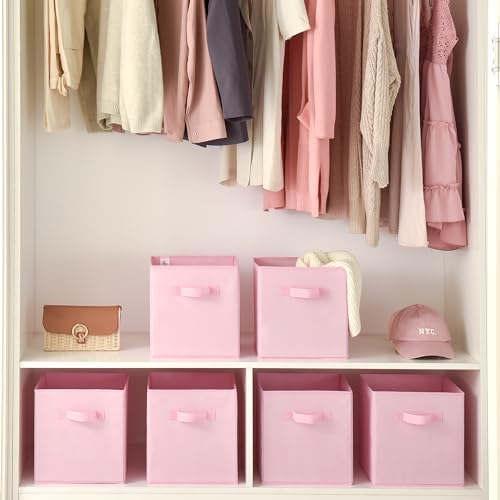 GRANNY SAYS 11 Inch Cube Storage Bins, 6-Pack Storage Cube Organizer, Pink - Image 3