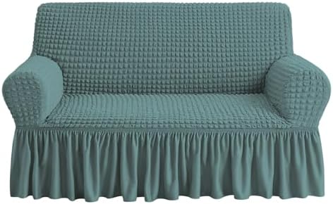 NICEEC Loveseat Covers Washable Love Seat Couch Covers Slipcover with Skirt by NICEEC