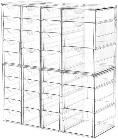 Vtopmart Acrylic Desk Organizer with 32 Drawers for Office, Makeup, Crafts by Vtopmart