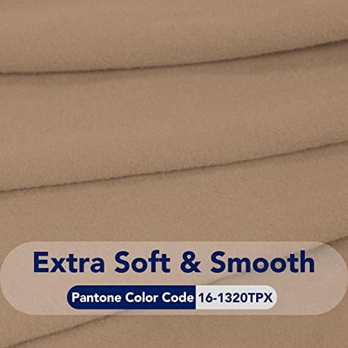 PureFit Stretch Couch Covers for Sofa 4 Seater Slipcovers Camel - Image 5