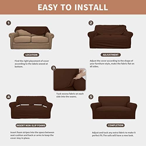 Easy-Going 100% Waterproof Couch Cover, 3 Cushion Couch Slipcover for Sofa - Image 5