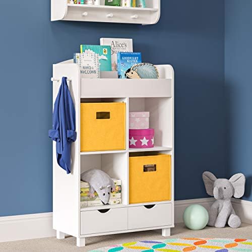 RiverRidge Folding Storage Bins - 2-pack of 10in Tall Golden Yellow Cubes - Image 2