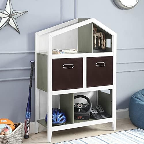 Fabric Cubby Storage Bins, 13x13x13 Inches, Foldable Storage Bins with Dual Handles, Set of 6, Coffee - Image 5