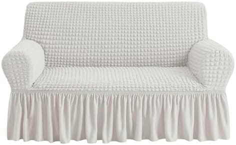 NICEEC Loveseat Covers Washable Love Seat Couch Covers Slipcover with Skirt by NICEEC