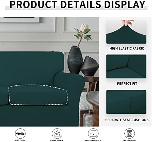 Easy-Going 4 Pieces Oversized Stretch Couch Cover for Dogs Washable - Image 6