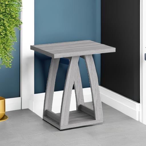 FROMJBEST End Tables Living Room, Side Table, Grey End Table Set of 2 - Image 5