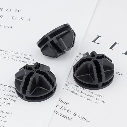16 Pieces Cube Connectors Plastic Storage Cubes Connectors Wire Cube Connector Plastic Organizer for Closet Grid Modular Shelving Connector DIY Shelves Accessories Cubes Storage Unit for Mesh (Black) - Image 7
