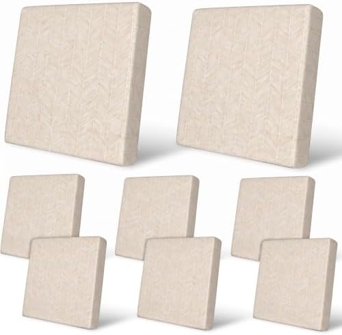 8Pcs Patio Cushion Covers Stretch Outdoor Furniture Protector Slipcovers by pickyNproud