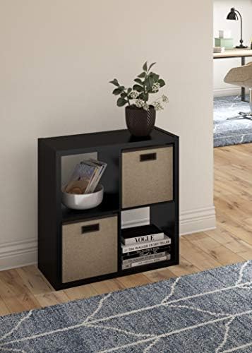 ClosetMaid Decorative Open Back 4-Cube Storage Organizer, Black - Image 2