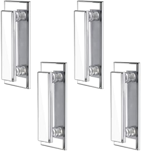 Weysat 4 Pcs Adhesive Mirror Closet Door Handle, 5 x 2 Inch by Weysat