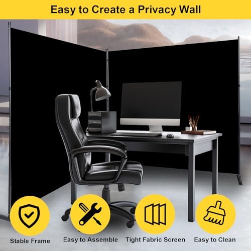 Room Divider Single Panel Folding Privacy Screen,Wall Divider for Partition - Image 4