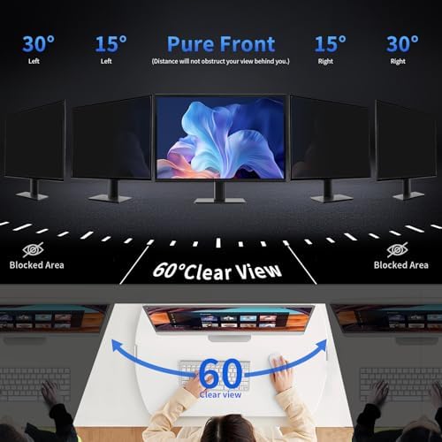2 Pack 22 Inch Privacy Screen Filter for 16:10 Curved and Flat - Image 2