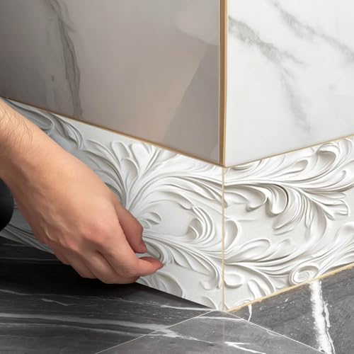 IVN Wallpaper Border Peel and Stick Wall Classic White Carving 4x196 Inch - Image 6