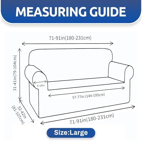 YEMYHOM Couch Cover Latest Jacquard Design High Stretch Sofa Covers for 3 Cushion Couch, Pet Dog Cat Proof Slipcover Non Slip Magic Elastic Furniture Protector (Large, Begonia Leaf Light Gray) - Image 6