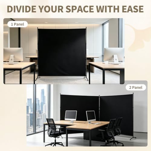 Extra-Wide Single Room Divider,Portable Privacy Screen for Room Separator - Image 7