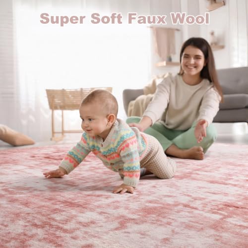Modern Abstract 3x5 Rug, Non Slip Entryway Rug, Soft Machine Washable Rugs - Image 6