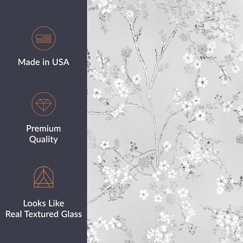 Blossom Window Privacy Film by Artscape - Decorative Privacy Frosted Glass Design, Static Cling, Day and Night Privacy, UV Protection, Easy to Apply and Removable, Made in USA - 24 x 36 Inch - Image 6