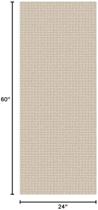 KOZYFLY Runners for Hallways 2x5 ft Washable Kitchen Runner Non Slip Rubber Backed Hall Runners Cotton Entryway Runner Rugs for Indoor Backdoor Bedroom Kitchen, Ivory Beige - Image 2