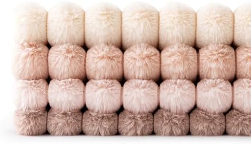MIULEE Faux Fur Plush Decorative Throw Pillow Covers 20x20, Pink - Image 6