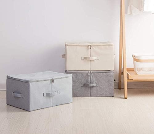 3-Pack Collapsible & Stackable Rigid Storage Organizer Bins for Clothes - Image 5