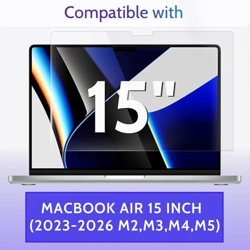 Peslv 3-Pack Anti Blue Light Screen Protector for MacBook Air 15 Inch - Image 4