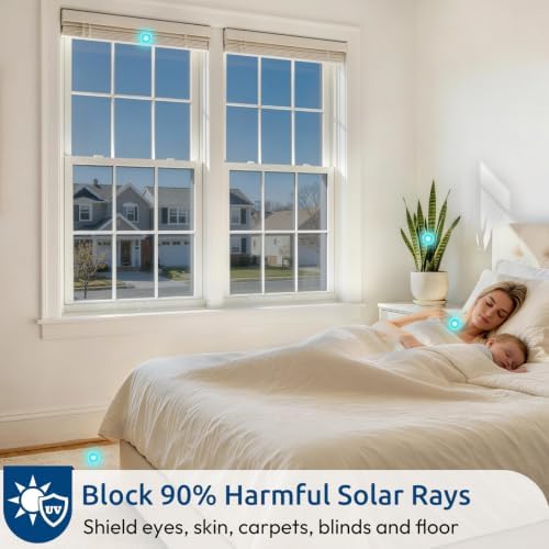 rabbitgoo Window Privacy Film One Way, 29.5" x 78.7", Silver - Image 4