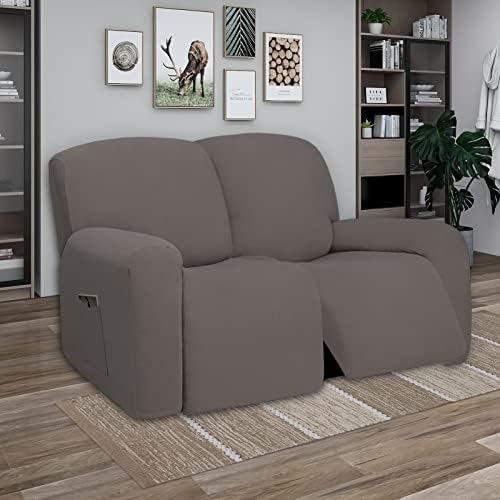 PureFit Super Stretch Loveseat Recliner Sofa Couch Cover with Pocket - Image 2