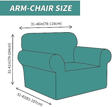 YEMYHOM Couch Cover Latest Jacquard Design High Stretch Sofa Chair Covers for Living Room, Pet Dog Cat Proof Armchair Slipcover Non Slip Magic Elastic Furniture Protector (Small, Leaf Patten Black) - Image 6