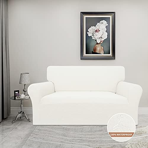 Easy-Going 100% Waterproof Loveseat Couch Cover Stretch Jacquard Sofa Cover - Image 2
