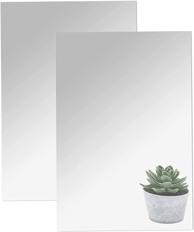 16" x 12" x 2Pcs Acrylic Mirror Sheets, Decorative Wall Mirrors by DARENYI