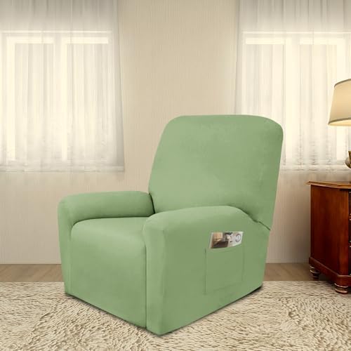 PureFit Stretc Recliner Chair Covers Fleece Soft Couch Covers for Sofa - Image 2