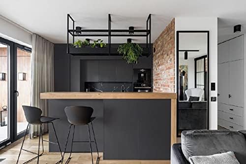 15.7"x118" Dark Grey Peel and Stick Wallpaper - Matte Grey Contact Paper for Bedroom, Wallcovering, Countertops - Image 2