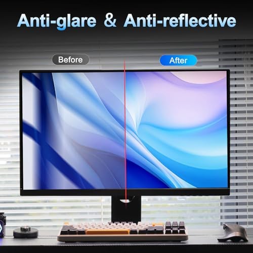 2 Pack 27 Inch Magnetic Computer Privacy Screen for Monitor 16:9 Aspect Ratio, Anti Blue Light Computer Screen Privacy Shield, Removable Anti Glare Screen Protector for Dell HP Lenovo ASUS LG Acer Samsung Monitors - Image 6