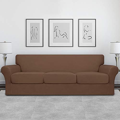 Easy-Going 4 Pieces Oversized Stretch Couch Cover for Dogs Washable - Image 2