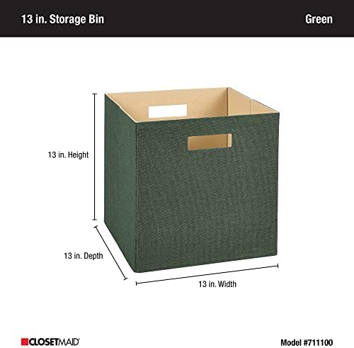 ClosetMaid 7111 Decorative Fabric Storage Bin, Green - Image 6