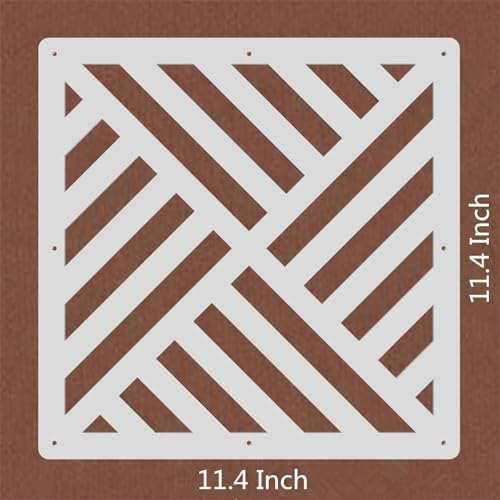 White Hanging Room Divider,12 Pieces Wood-Plastic DIY Panel Screens Partition Wall Dividers Room Decoration with All Accessories 11.4x11.4 Inch - Image 7