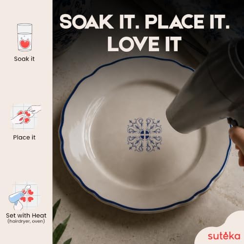 Suteka Tile Decal - Home Decor - Blue Italian, Set of 58 - Image 3