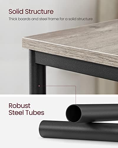 VASAGLE Side Table, Small End Table, Tall Nightstand, Steel Frame - Image 5