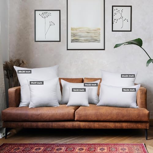 Utopia Bedding Throw Pillows, Decorative 12x12 Pillow Inserts, Set of 4 - Image 2
