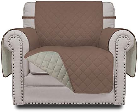 Easy-Going Reversible Couch Cover, Small Chair, Brown/Beige by Easy-Going