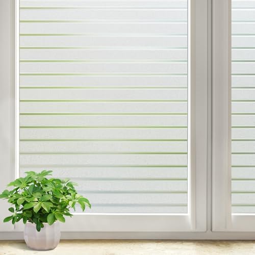 DOWELL Window Privacy Film, Frosted Glass Film, Blinds Pattern by DOWELL