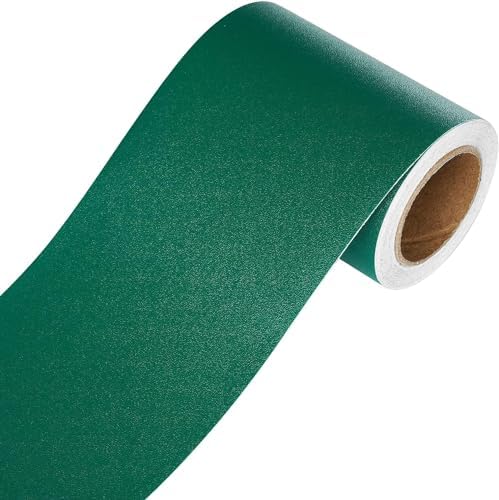 YENHOME Green Bulletin Board Border Roll Self Wallpaper Border for Bulletin Board Mirror Frame Border 3" X236" Removable Bulletin Board Borders Wallpaper Border Peel and Stick Bathroom Wall Decoration by Yenhome