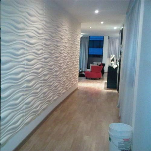 Art3d 31.5"x24.6" (Pack of 6) Wall Panel Plant Fiber, White - Image 4