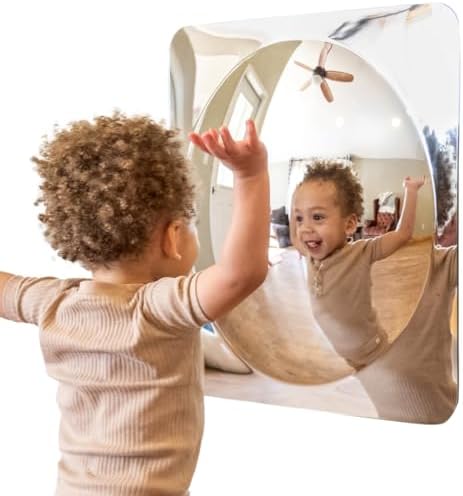 Spark & Wow Sensory Wall Toddler Mirror, Large 1 Bubble by SparkWow