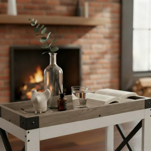 Narrow Side Table, End Table,Sofa Side Table, End Table Nightstand for Bedroom, Living Room, Small Spaces - Image 6
