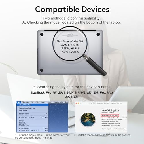 Magnetic Privacy Screen for MacBook Pro 16 inch ( 2026, M5, 2019-2024, M1, M2, M3, M4, Pro, Max), Model A2141, A2485, A2780, A2991, A3186, A3403, Removable Screen Protector, Blue Light Blocking, Anti Glare Protector and Privacy Filter Shield - Image 2