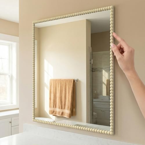 10ft Decorative Bead Pearl Peel and Stick Wall Molding Trim, Wood - Image 6